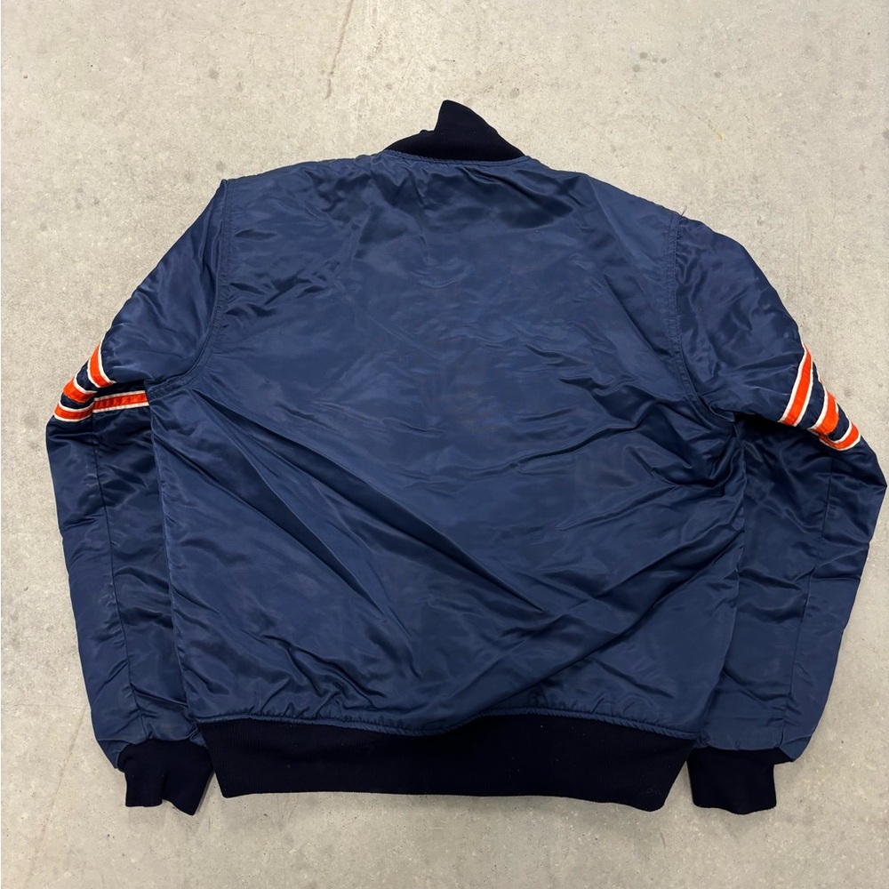 Vintage 80s Starter‎ Chicago Bears Satin Bomber Jacket Sz M - Picture 2 of 8